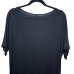 Allegrace Women's Pullover Short Sleeve Shark Bite Hem Tunic Shirt Dress Size 1X Black Photo 6