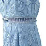 Pink Lily  Lace Cutout Mini Dress Light Blue Size Small NWT Photo 8