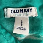 Old Navy  Womens Sheer Button Down Blouse Shirt Top Striped Teal White Small Photo 6