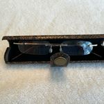 Rimless readers slim line w Ostrich case and snakeskin case +1.5 reading glasses Photo 6