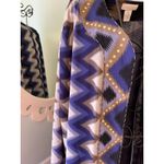 CHICOS OPEN poncho Chevron top DUSTER chiffon lined layer Chico 1 S M $104 Photo 3