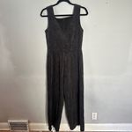 Missing You Already Corduroy Square Neck Jumpsuit Black Size L Photo 3