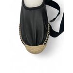 Hereu Caprala Espadrilles 35/ 5 Spanish leather Removeable Ankle Strap Flats New Black Photo 1
