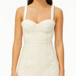 Reformation  Jeans Nikki Bustier Denim Mini Dress Vintage White cream 2 revolve Photo 0