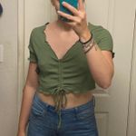 Cider Ruched Front Crop Top Photo 0