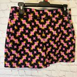 ZARA Pink and black geo print dressy shorts Photo 5