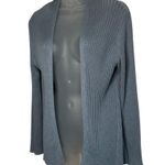 Eileen Fisher Womens XS Blue Ribbed Open Cardigan - Tencel & Organic Cotton silk Photo 6