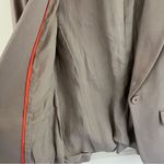 Yoana Baraschi Anthropologie Knit Silk-Lined Blazer Taupe | S Photo 5