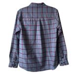 DIXXON Women’s Smoke Eater Flannel Shirt Plaid Gray Red Large NWOT Photo 3