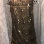 Max Studio S dress bronze brown sequin dress polyester rayon underlining Photo 0