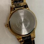 Anne Klein Ann Klein women watch 37mm round gold black tone Ak1412 quartz size 6.5” running Photo 5