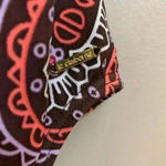 Liz Claiborne Lightly Padded Paisley Pink Brown One Piece Photo 2