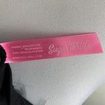 NEW Sugar Thrillz Black Feather Spaghetti Strap Bralette Size XXS Photo 3