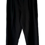 Sag Harbor  Petite Size 12 100% Silk Black Pull On Side Zip Straight Leg Trousers Photo 0