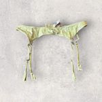 Victoria's Secret Victoria’s Secret Light Green Brocade and Lace Bows Garter Belt Sz M/L Photo 1