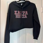 Kappa Delta Cropped Sweatshirt Black Size M Photo 1