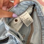 American Eagle  Outfitters Light Blue Distressed Denim Shorts Photo 2