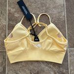 PacSun Civil Regime Pastel Yellow Kelly Seamless Bra Small Photo 4