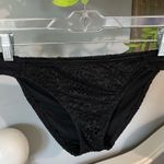 Bikini Bottoms Black Crochet Lace Swimsuit Womens Small New Mossimo Photo 3