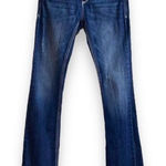 Cello Bootcut Western Jeans Juniors Size 5 / 26” Med-Dark Wash Distressed Photo 0