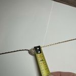 Swavorski Swarovski Crystal Signed Pave Heart Gold Tone Clear Necklace 16 3/4 Inch Photo 10