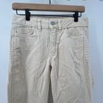 Pilcro Anthropologie Women 25 Slim Boyfriend Corduroy Pants Cream Cotton Photo 1
