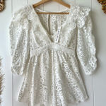 For Love & Lemons romper lace one-piece jumpsuit onesie Photo 0