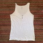 Old Navy  WHITE BASIC HENLEY TANK TOP Photo 0