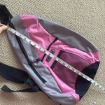 Embark One Shoulder Backpack Bag Like New Grey Pink Carryall Travel School Pack Photo 5