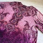 Catherines Velvet Asymmetric Top 3X WP Purple Paisley Whimsigoth Rhinestone Size undefined Photo 9