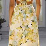Hello Molly FEELIN FLORALS MIDI DRESS YELLOW NWT Photo 2