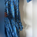 Gap Navy Blue Floral Maternity Jumpsuit Photo 7