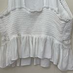 Japna GOA Beachwear By  Sleeveless Crochet Coverup Top White Tie Strap ~ Size S Photo 9