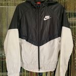 Nike Zip Up Windbreaker Black And White Photo 1