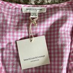 BeachLunchLounge NWT Beach LunchĀ Lounge Wrap Top. Pink Gingham.āSize Largeā Photo 4