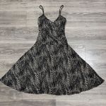 O'LALA Women Y2K Black Tan Abstract Dot Print Babydoll Spaghetti Strap Dress XS Photo 7