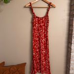 LULU’S Garden Date Midi Dress Red Size M Photo 4