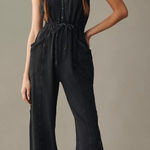 NWT‎ Daily Practice by Anthropologie Black The Mayotte Jumpsuit Size XS BOHO Photo 0