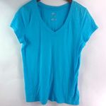 SO  L Turquoise Short Sleeved Tee Top Photo 0