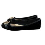 Michael Kors MK Fulton Women's Flat Moccasins Black Suede Quilted Size 6 Gold Photo 2