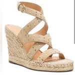 Joie  KORAT SUEDE STUDDED ESPADRILLE WEDGE SANDAL SIZE 35.5 Photo 0