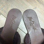 NWT MES DEMOISELLES Mules Textile Fibers Leather Sz 38 (6) Brown Photo 3