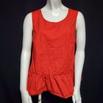 J.Crew Red Bow Back Peplum Tank Top (S) Photo 2