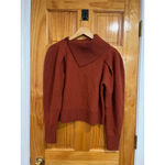 Ulla Johnson  Riley Rust Orange Merino Wool Asymmetric Sweater Womens 
Size P
Goo Photo 5