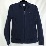 Banana Republic  Vintage 90s Blue Zip Up Cardigan Womens M Preppy School Girl Photo 0