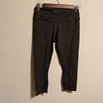 Nobull  mid rise green olive heathered tight legging crop workout- Size Medium Photo 5