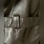 wilson's leather ‎ Chocolate Brown Faux Fur Lined Jacket Belted Womens Size Medium Photo 9