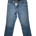ZARA  90's Straight High Rise Jeans Light Wash Blue Women's‎ Size 12 / EUR 44 NWT Photo 0