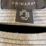 Primark Long Sleeve Ribbed Light Grey Cropped Sweater Women's Size 2XL Photo 3