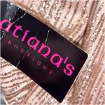 Jovani Designer Rose Gold Formal Sequined Dress NWT Photo 2